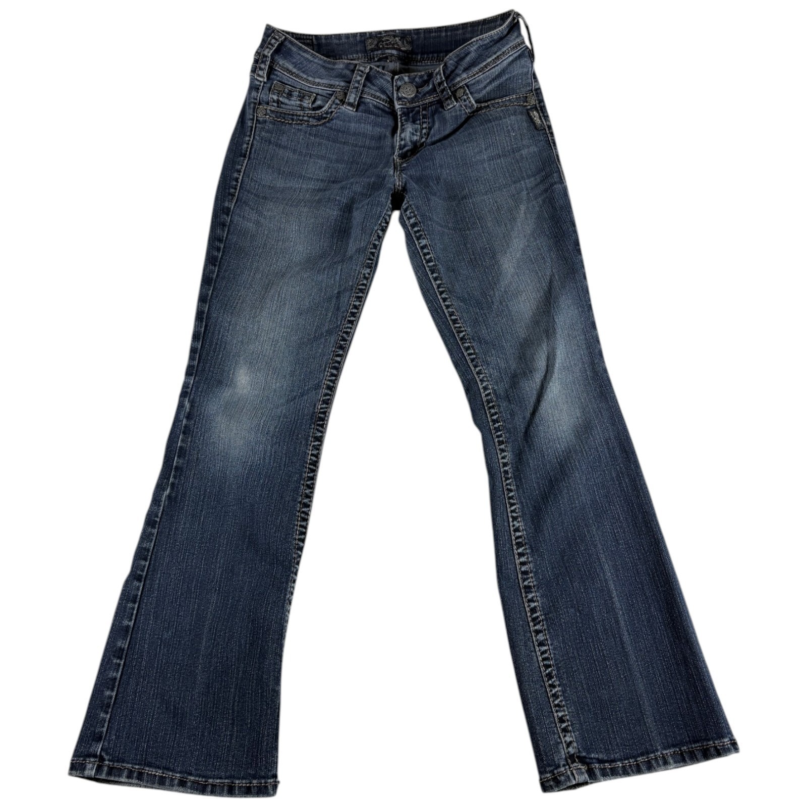 Silver Co Suki Surplus Bootcut Jeans Womens 27x30 Blue Denim Stretch Curvy Fit